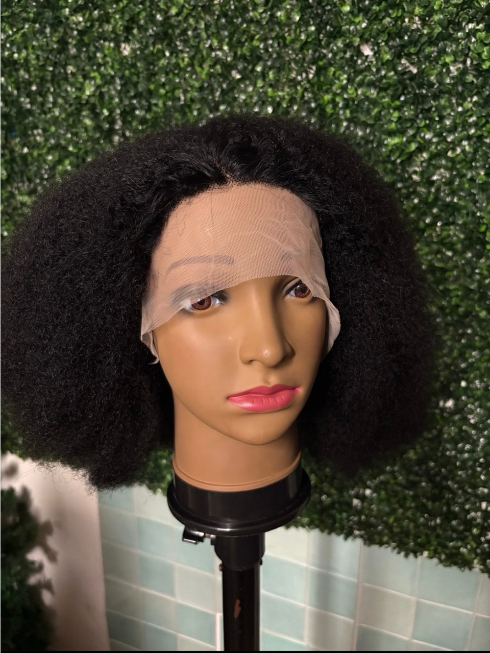 Human Afro Hair 250 Density 14 inch